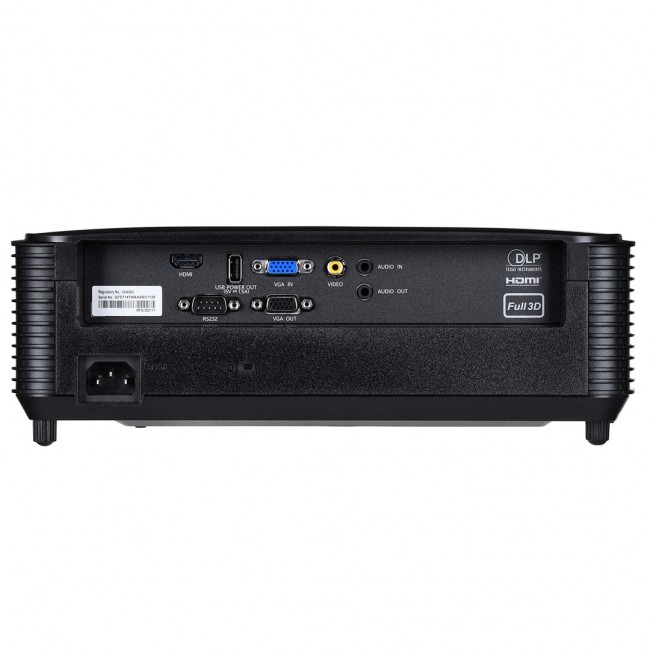 Optoma H190X data projector Standard throw projector 3900 ANSI lumens DLP WXGA (1280x800) 3D Black