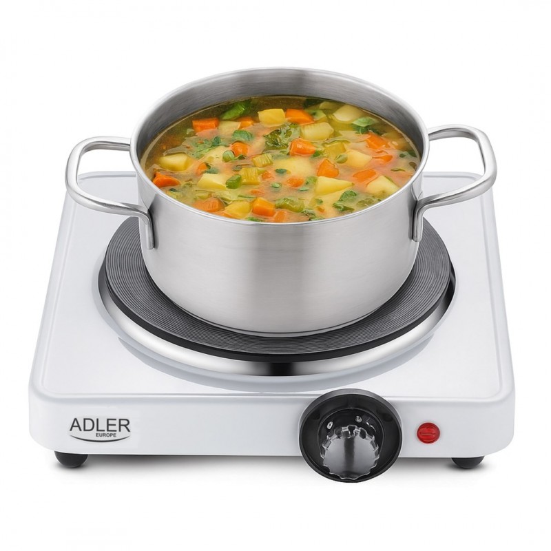 Adler AD 6503 hob White Countertop Sealed plate 1 zone(s) Adler AD 6503 hob White Countertop Sealed plate 1 zone(s)