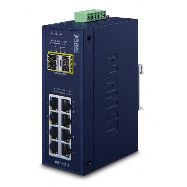 PLANET IGS-1020TF network switch Unmanaged Gigabit Ethernet (10/100/1000) Blue PLANET IGS-1020TF network switch Unmanaged Gigabit Ethernet (10/100/1000) Blue