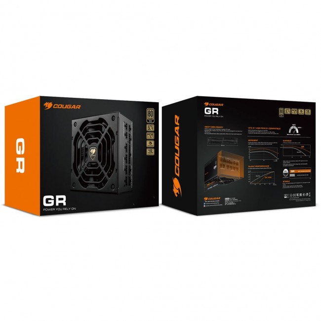 COUGAR Power Supply GR 1000W ATX3.1/PCIE 5.1 / 80 Plus Gold COUGAR Power Supply GR 1000W ATX3.1/PCIE 5.1 / 80 Plus Gold