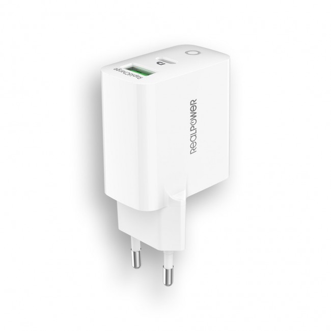 RealPower 352262 mobile device charger Universal White AC Fast charging Indoor