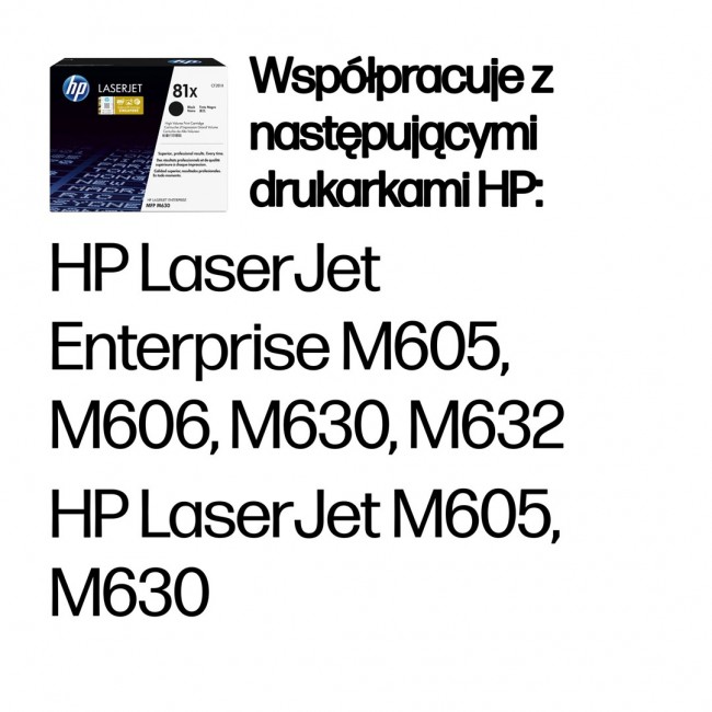 HP 81X High Yield Black Original LaserJet Toner Cartridge