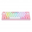 REDRAGON K617-RGB Fizz RGB White/Pink keyboard USB Pink, White