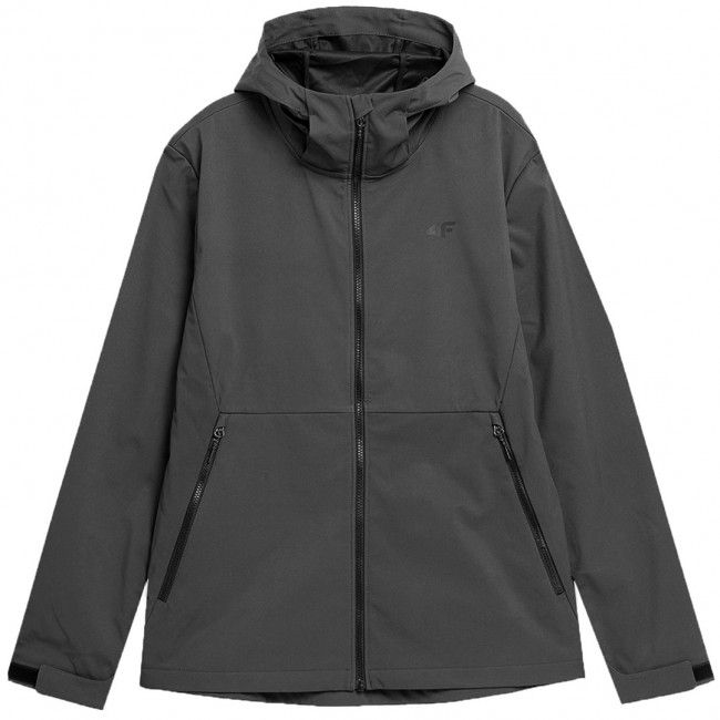 Men's softshell jacket 4F M043 dark grey 4FSS23TSOFM043 23S Men's softshell jacket 4F M043 dark grey 4FSS23TSOFM043 23S