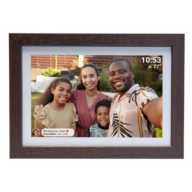 Denver PFF-1042DWMK2 digital photo frame Wood 25.6 cm (10.1