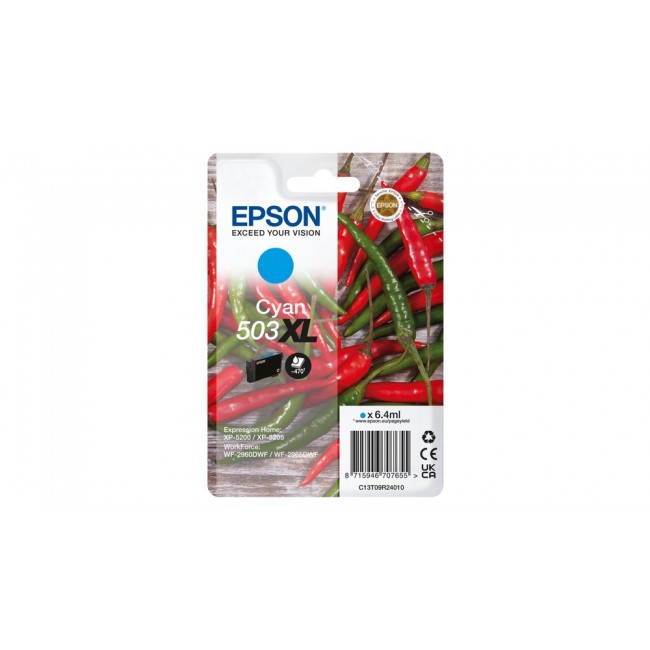 Epson 503XL ink cartridge 1 pc(s) Original High (XL) Yield Cyan Epson 503XL ink cartridge 1 pc(s) Original High (XL) Yield Cyan