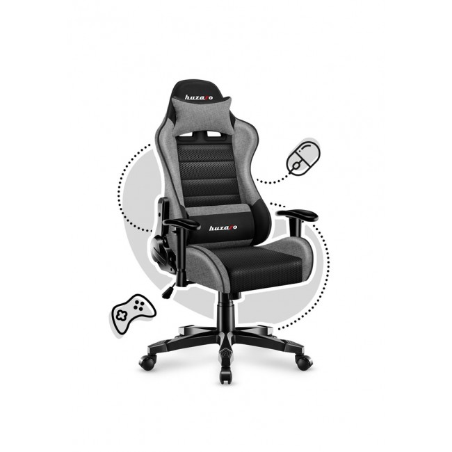 Gaming chair for children Huzaro HZ-Ranger 6.0 Gray Mesh, gray and black Gaming chair for children Huzaro HZ-Ranger 6.0 Gray Mesh, gray and black
