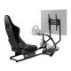 NanoRS RS160 Gaming Chair Racing Simulator Stand 3 in 1 PC Console Gamers Synthetic Leather Cover Steering Wheel Stand TV Bracket Up to 50 NanoRS RS160 Gaming Chair Racing Simulator Stand 3 in 1 PC Console Gamers Synthetic Leather Cover Steering Wheel Stand TV Bracket Up to 50