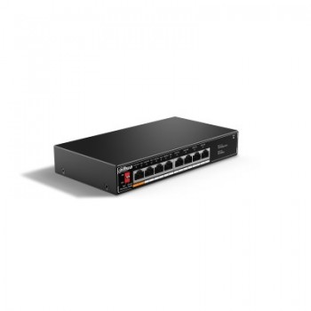 Dahua Technology PoE SF1008LP Unmanaged L2 Fast Ethernet (10/100) Power over Ethernet (PoE) Black