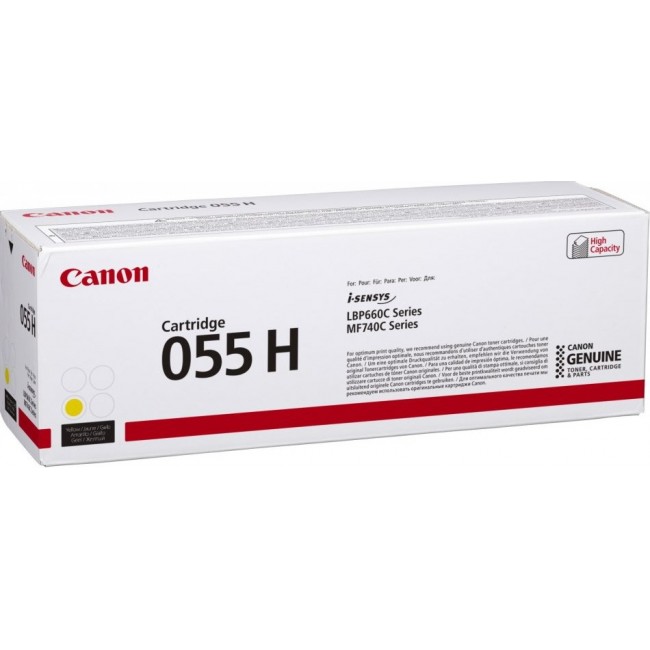 Canon 055H toner cartridge 1 pc(s) Original Yellow Canon 055H toner cartridge 1 pc(s) Original Yellow