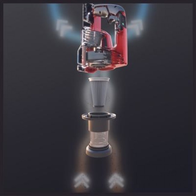 Einhell TE-SV 18 Li-Solo 2-in-1 stick vacuum Battery Dry Bagless Black, Red Einhell TE-SV 18 Li-Solo 2-in-1 stick vacuum Battery Dry Bagless Black, Red