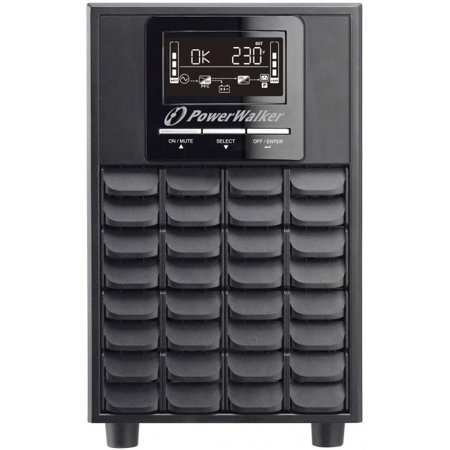 PowerWalker VFI 1500 CG PF1 uninterruptible power supply (UPS) Double-conversion (Online) 1.5 kVA 1500 W 4 AC outlet(s) PowerWalker VFI 1500 CG PF1 uninterruptible power supply (UPS) Double-conversion (Online) 1.5 kVA 1500 W 4 AC outlet(s)