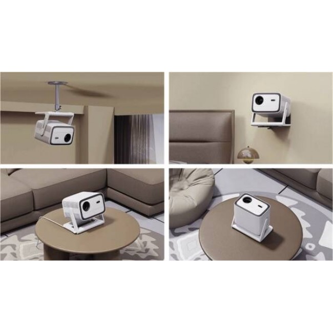 Projector Wanbo Vali 1 White, Full HD, 900 ANSI, Android TV 11, Gimbal