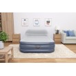 Bestway Tritech SleekFlow Headboard Air Mattress Queen with Built-in AC Pump and Antimicrobial Coating 2.26 m x 1.52 m x 84 cm