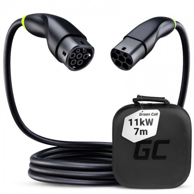 Green Cell EVKABGC02 electric vehicle charging cable Black Type 2 3 7 m