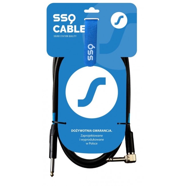 SSQ JMPJMK4 SS-1469 Cable Jack Mono - Jack Mono (90 degree angle) 4 m Black