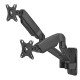 Maclean wall mount for two monitors, 17-32'', 9kg max, mechanical spring, MC-988 Maclean wall mount for two monitors, 17-32'', 9kg max, mechanical spring, MC-988