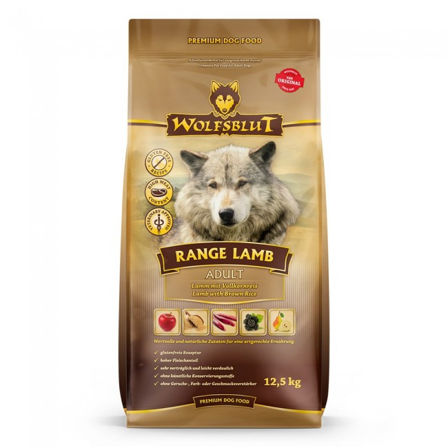 WOLFSBLUT Range Lamb Lamb with rice - dry dog food - 12,5kg