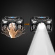 Montis Akumulatorowa latarka nag owna z sensorem MT001 Black Headband flashlight LED