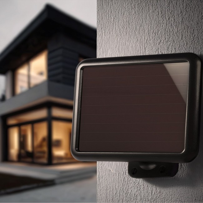 Maclean MCE442 Solar Lamp LED Spotlight Motion Sensor Floodlight Wall Mount Light Twilight IP44 6W 6000K