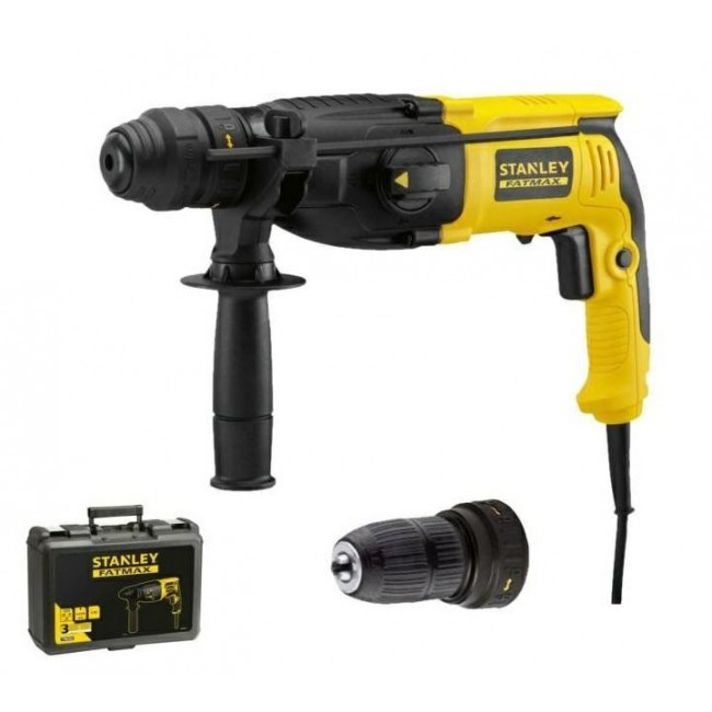 SDS+ 800W Hammer Drill, 2.4 J, 0-4,670 bpm, Case