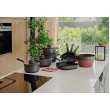 BergHOFF 3950593 soup pot 4.4 L Black Aluminium, Glass, Silicone