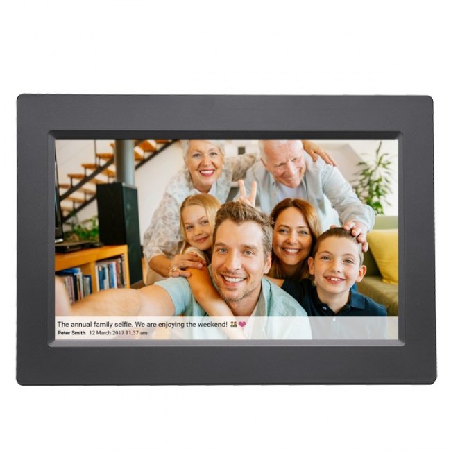 Denver PFF-1015B digital photo frame Black 25.6 cm (10.1