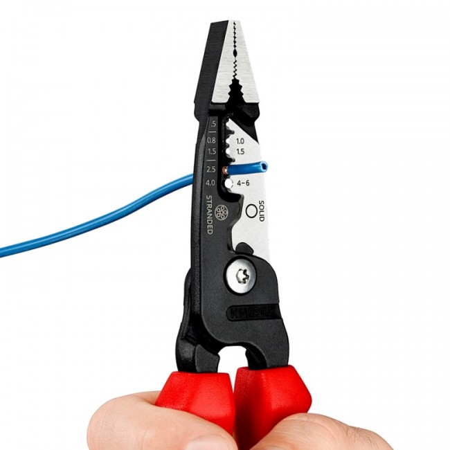 Knipex 13 72 200 ME cable stripper Black, Blue, Red, Stainless steel