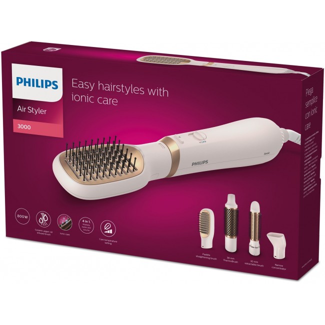 Philips 3000 series BHA310/00 hair styling tool Hair styling kit Warm Gold, White 800 W 1.8 m Philips 3000 series BHA310/00 hair styling tool Hair styling kit Warm Gold, White 800 W 1.8 m