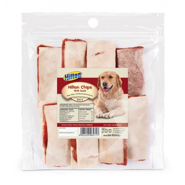 HILTON Chips with duck - dog treat - 500g HILTON Chips with duck - dog treat - 500g