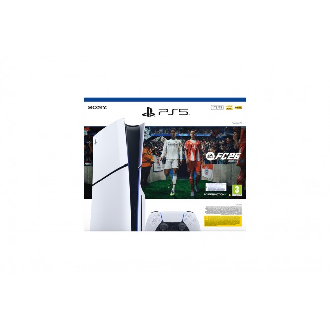 Sony Playstation 5 Standart FC26 Bundle 825 GB Wi-Fi Black, White Sony Playstation 5 Standart FC26 Bundle 825 GB Wi-Fi Black, White