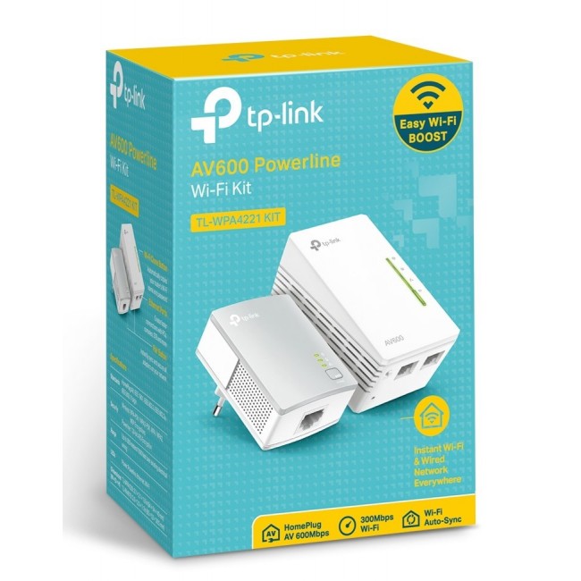 TP-Link AV600 600 Mbit/s Ethernet LAN Wi-Fi White 1 pc(s)