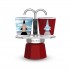 Bialetti Mini Express Magritte Moka pot Red, Silver