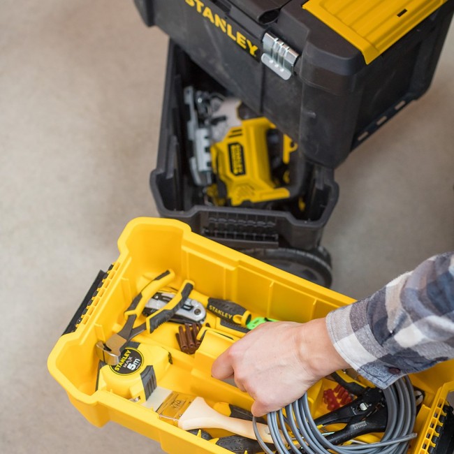 Stanley Essential Tool hard case Plastic Grey, Yellow