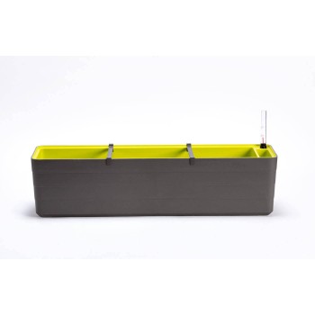 URBALIVE BERBERIS Donica samonawadniająca prostokątna 80 x 20 cm, szaro-brązowy