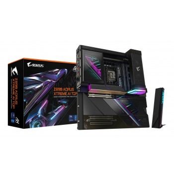 GIGABYTE Z890 AORUS XTREME AI TOP Motherboard - Supports Intel Core Ultra (Series 2) CPUs, 22+1+2 phases VRM, up to 9500MHz DDR5 (OC), PCIe 5.0 M.2, Wi-Fi 7, Thunderbolt 5