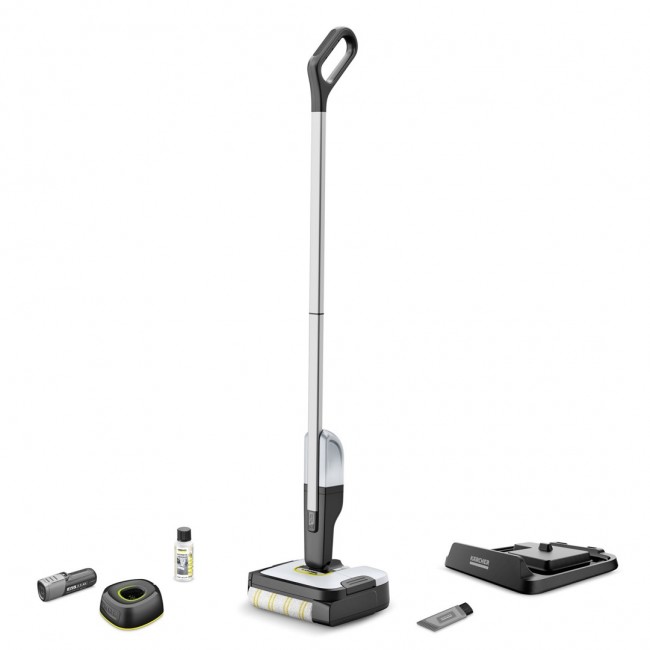 K rcher FC 2-4 Electric mop Battery Dry&wet Bagless Black, Grey, White 2.5 Ah