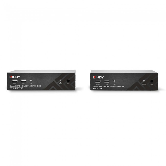 Lindy 100m Cat.6 Dual Head HDMI, USB and RS-232 Extender