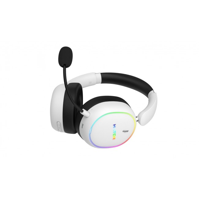 HATOR Phoenix 2 Wireless Headset Wired & Wireless Head-band Gaming USB Type-C / USB Type-A Bluetooth White HATOR Phoenix 2 Wireless Headset Wired & Wireless Head-band Gaming USB Type-C / USB Type-A Bluetooth White