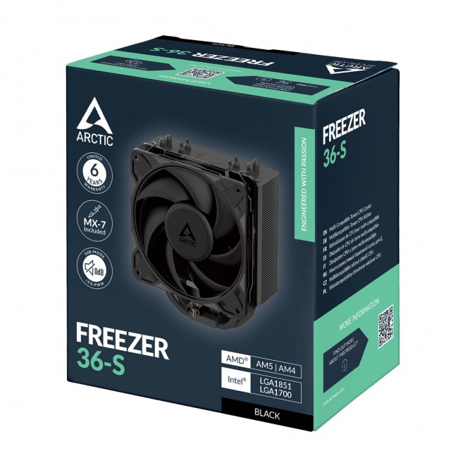 ARCTIC Freezer 36-S (Black) Multi Compatible Tower CPU Cooler