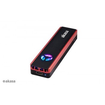 Akasa AK-ENU3M2-06 storage drive enclosure SSD enclosure Black M.2