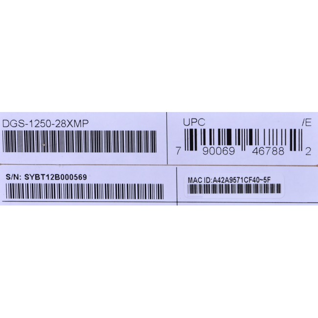 Switch D-Link DGS-1250-28XMP/E Gigabit Ethernet (10/100/1000) Power over Ethernet (PoE) Black