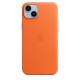 Apple iPhone 14 Plus Leather Case with MagSafe - Orange Apple iPhone 14 Plus Leather Case with MagSafe - Orange