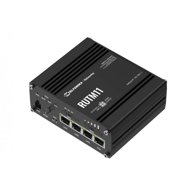 Teltonika RUTM11 wired router Gigabit Ethernet Black Teltonika RUTM11 wired router Gigabit Ethernet Black