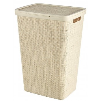 Curver NATURAL STYLE laundry basket 58L Cream