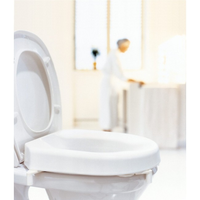 Toilet seat elevation cap with flap Etac HI-Loo 10 cm