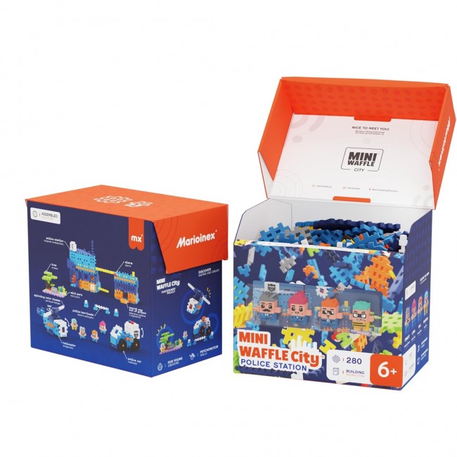 MARIOINEX Mini Waffle City Police Station Building Blocks, 280 pieces MARIOINEX Mini Waffle City Police Station Building Blocks, 280 pieces