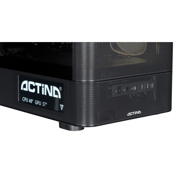 Actina 5901443440246 PC AMD Ryzen 9 9900X3D 32 GB DDR5-SDRAM 1 TB SSD NVIDIA GeForce RTX 5070 Ti Windows 11 Home Midi Tower Black
