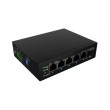 Lanberg ILFE-4P-1GE-1S-90 network switch Unmanaged Fast Ethernet (10/100) Power over Ethernet (PoE) 1U Black