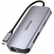 UNITEK D1122A01 interface hub 2 x USB 3.2 Gen 2 (3.1 Gen 2) Type-C 1000 Mbit/s Grey
